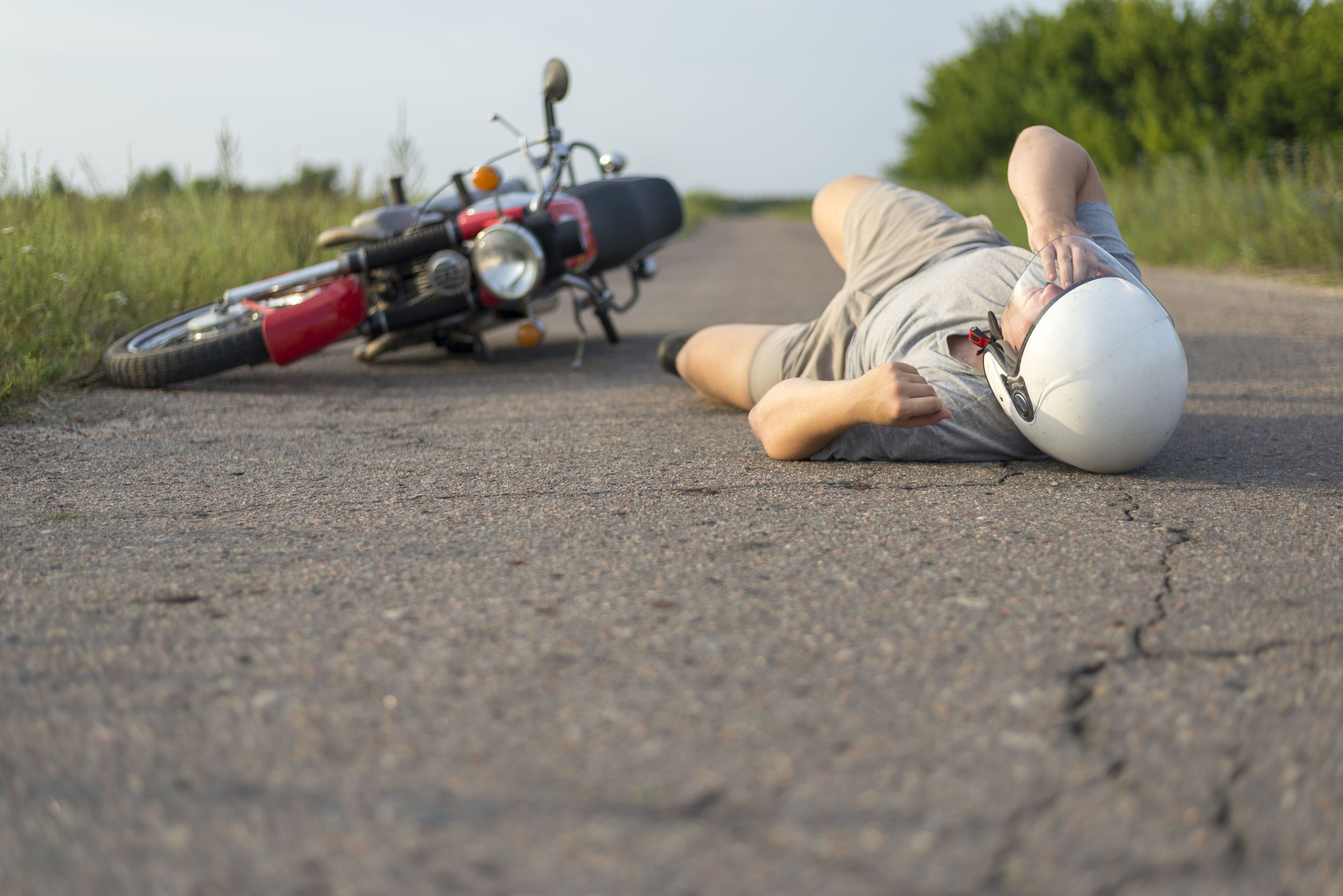 Caduta in moto: 10 cose da fare subito