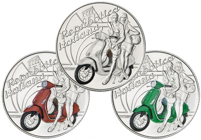 Vespa in serie limitata: va a ruba la moneta da collezione