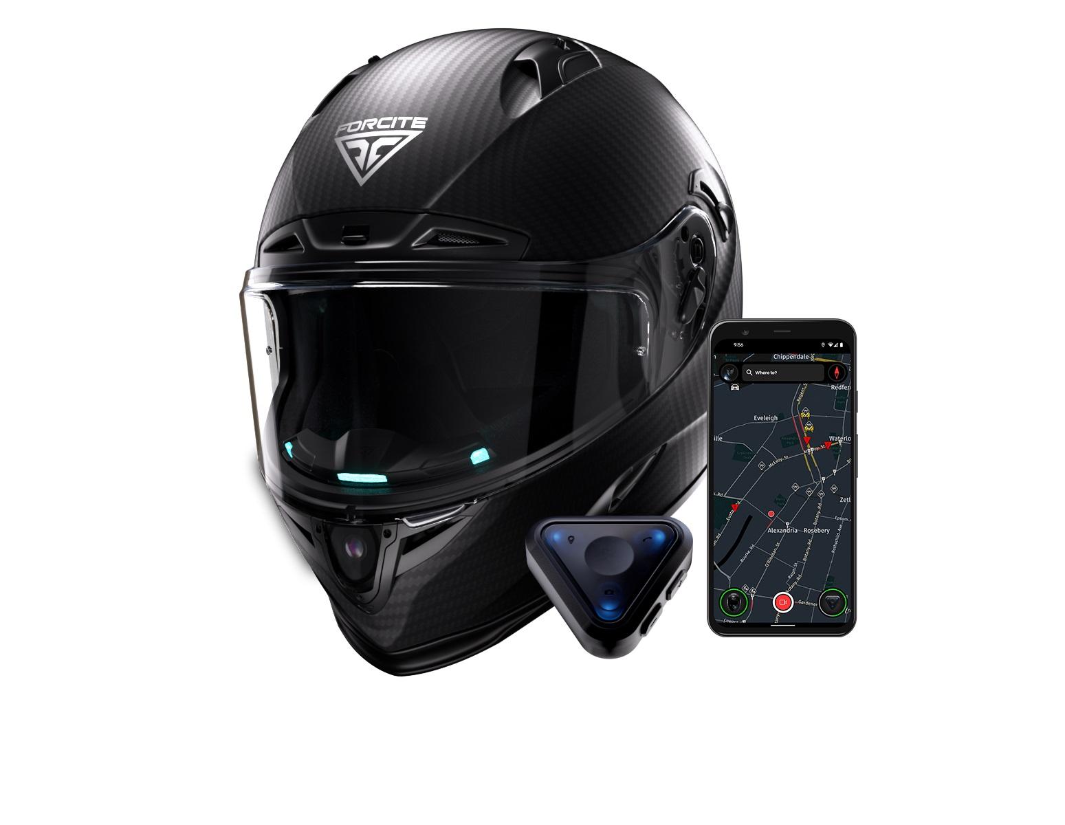 Ad Eicma debutta il primo casco moto connesso con dash cam