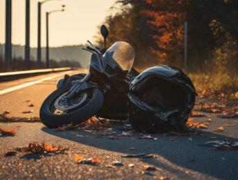 Caduta in moto per asfalto sporco: chi risarcisce i danni?