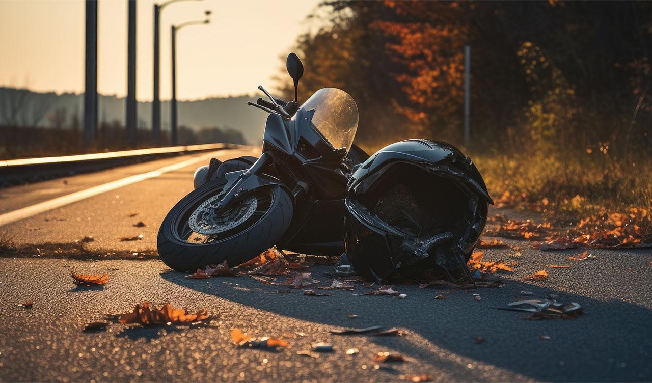 Caduta in moto per asfalto sporco: chi risarcisce i danni?