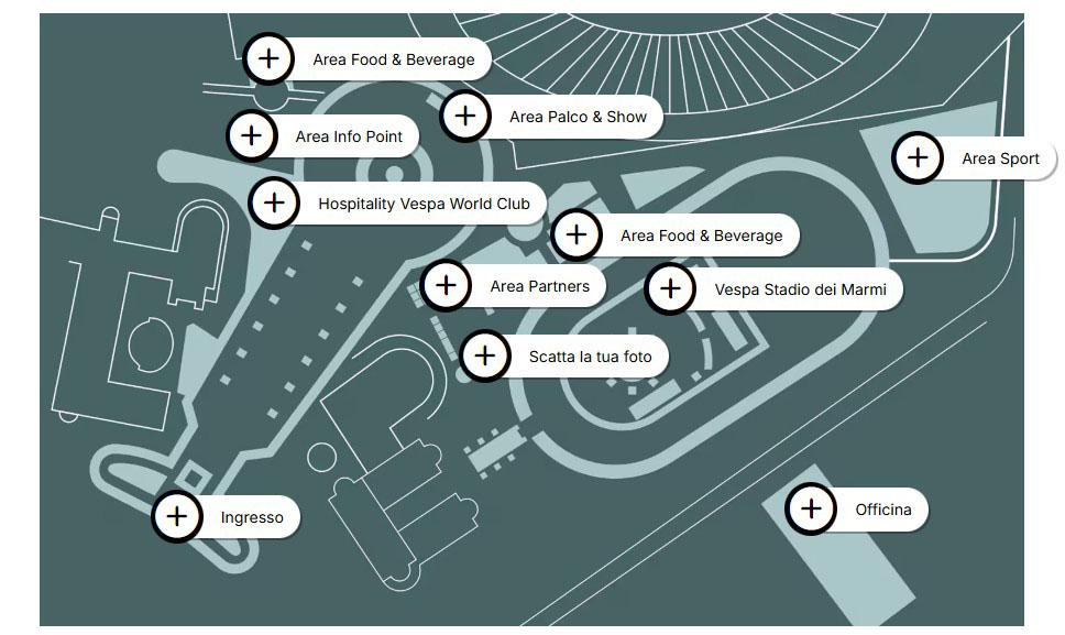 Vespa Village mappa