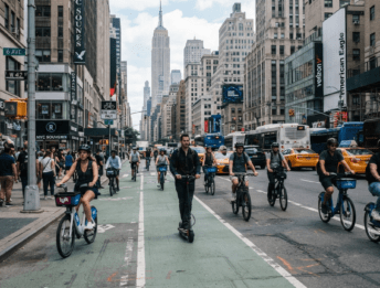 Bici e monopattini elettrici: stretta di New York contro la “giungla”